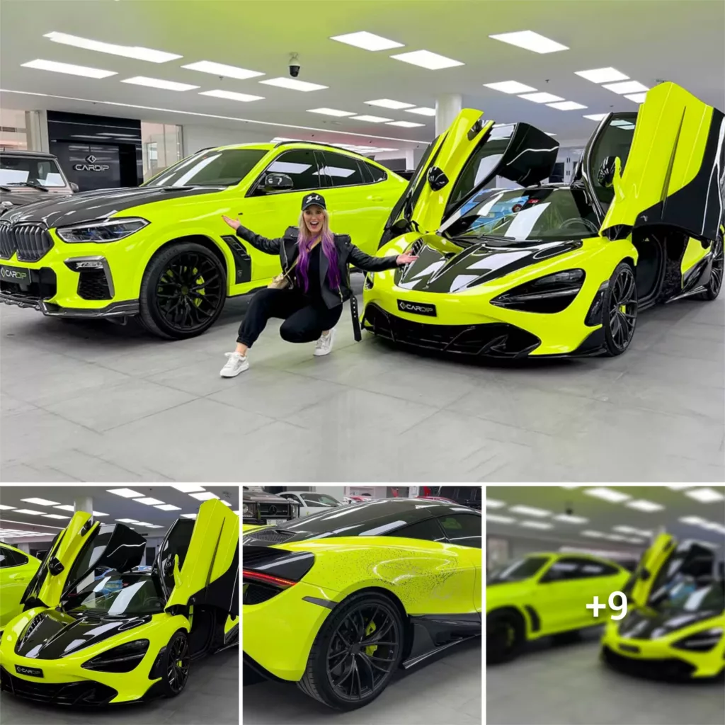 Supercar Blondie’s McLaren 720s undergoes a wild neon yellow transformation